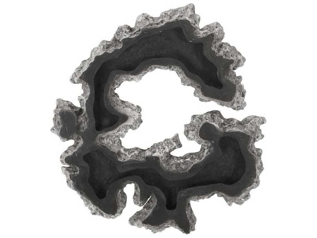 Phillips Collection Silver 24" Lava Slice Metal Wall Art