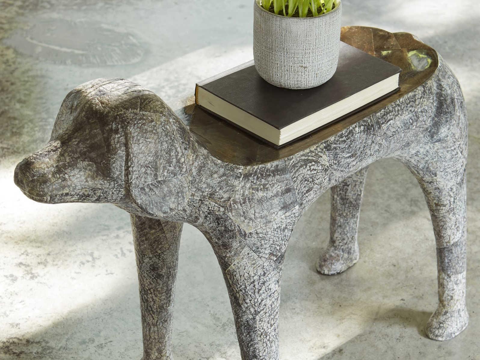 Phillips Collection Grey End Table