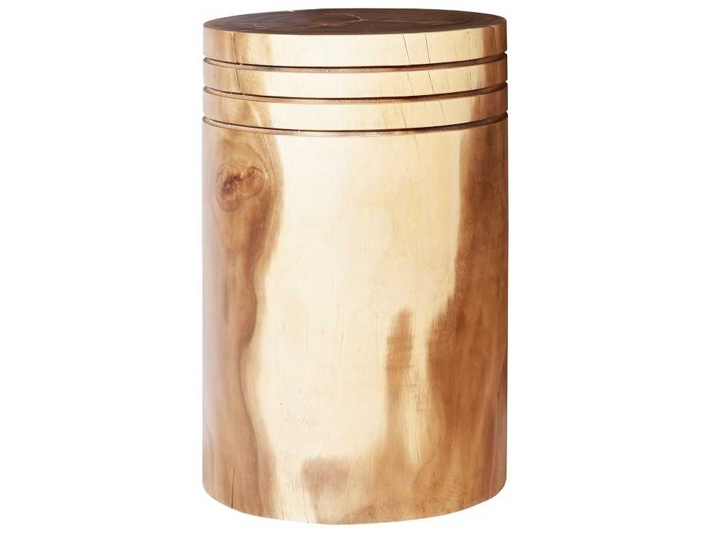 Phillips Collection Round Wood Natural Brown End Table