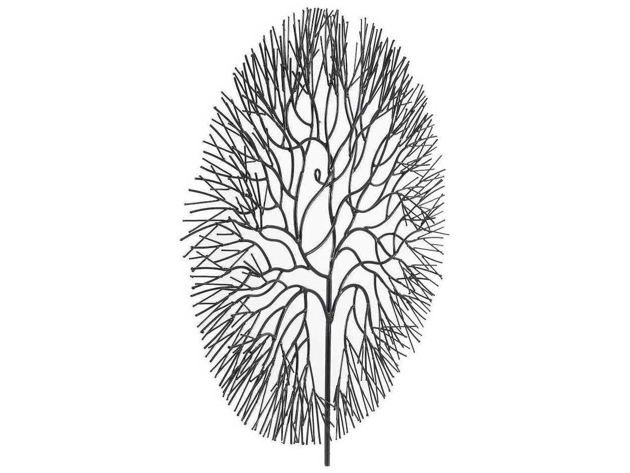 Phillips Collection Black Wire Tree Circular Metal Wall Art