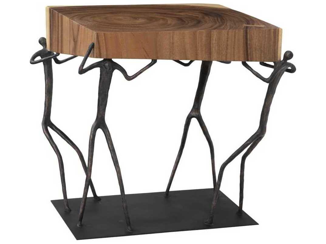 Phillips Collection Square Wood Natural End Table