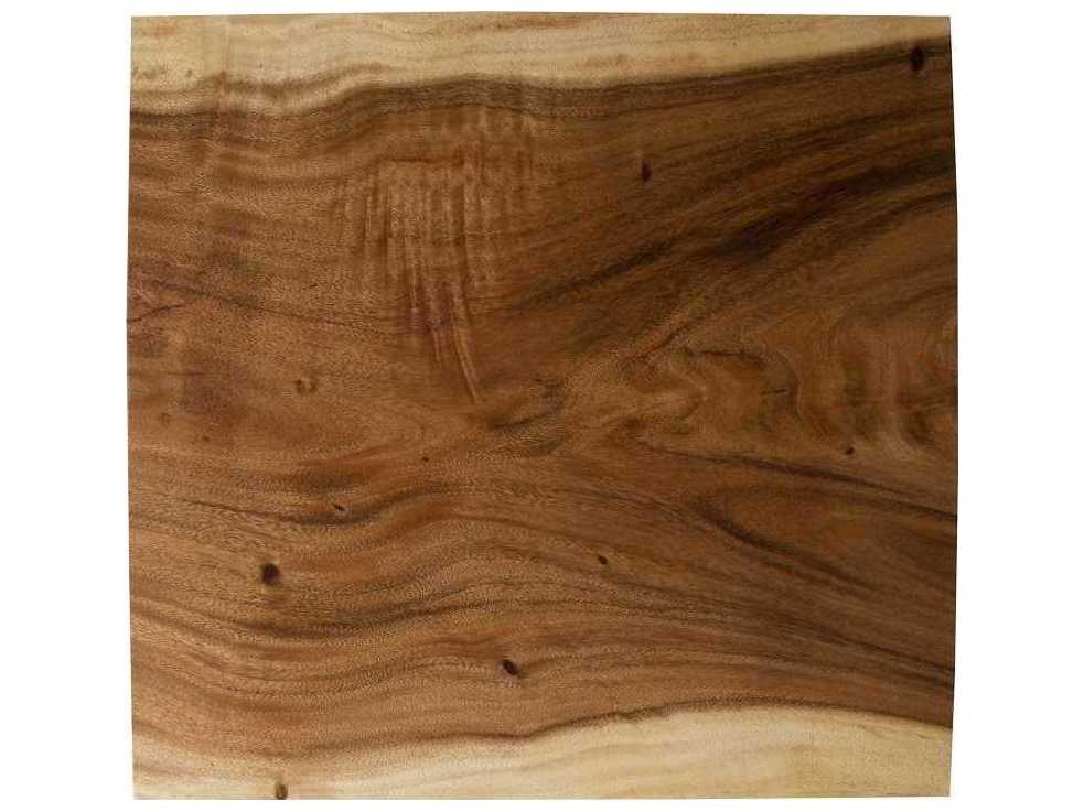 Phillips Collection Square Wood Natural Acrylic End Table