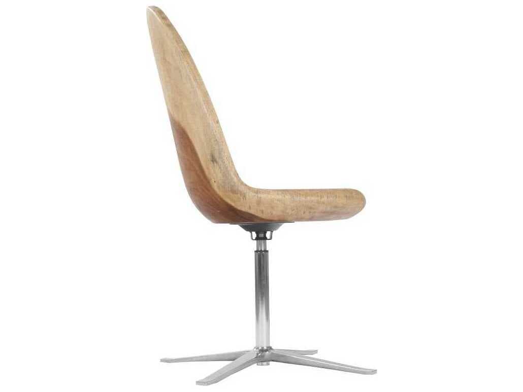 Phillips Collection Smoothed Wood Swivel Office Chair