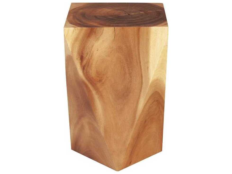Phillips Collection Twist Natural Brown Accent Stool