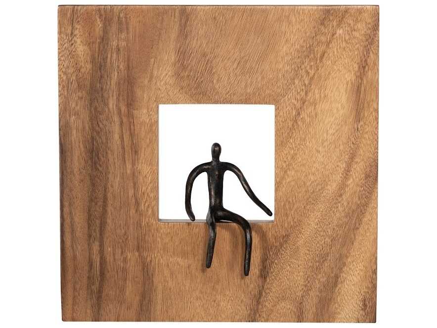 Phillips Collection Atlas Square Metal Wall Art Wood