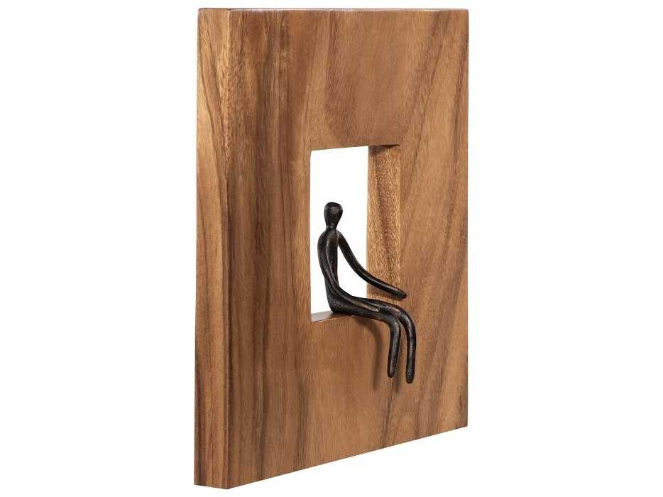 Phillips Collection Atlas Square Metal Wall Art Wood