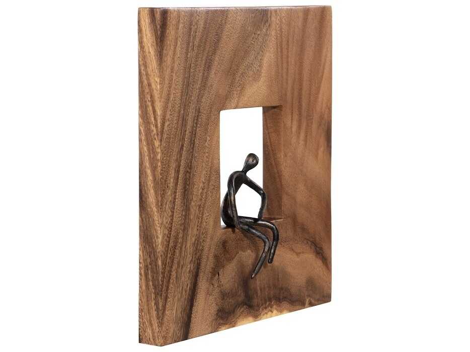 Phillips Collection Atlas Square Metal Wall Art Wood