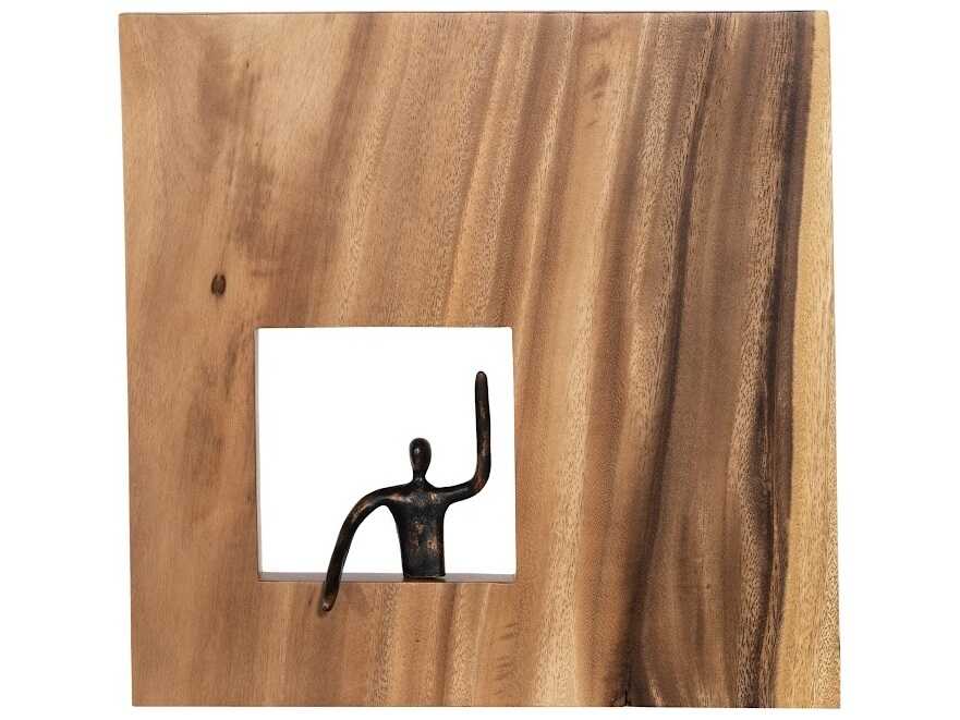 Phillips Collection Atlas Square Metal Wall Art Wood