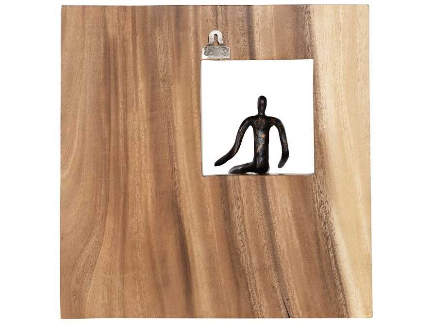 Phillips Collection Atlas Square Metal Wall Art Wood