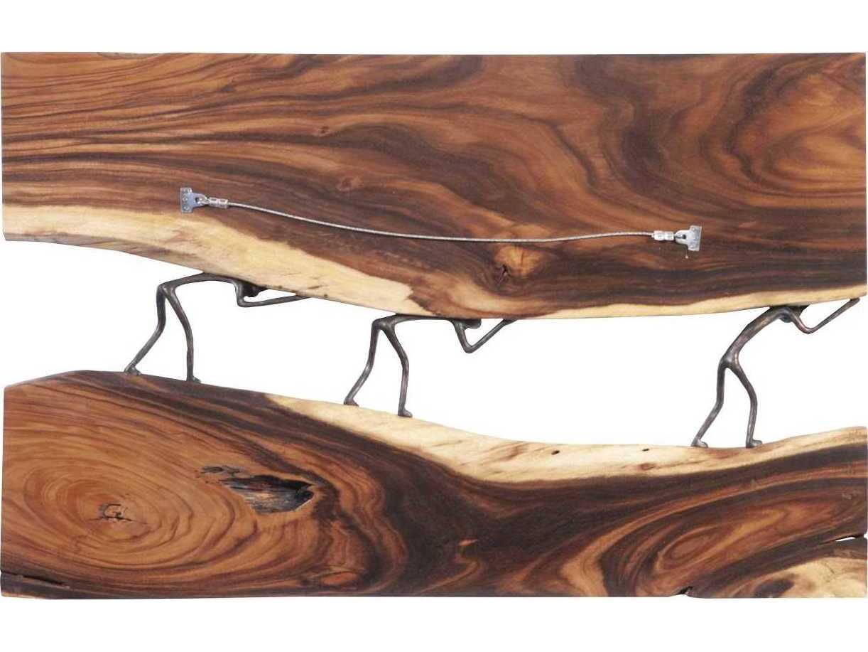 Phillips Collection Atlas River Natural Chamcha Wood Metal Wall Art