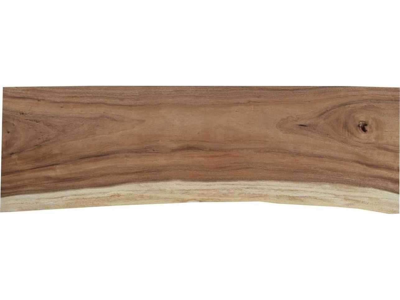 Phillips Collection Rectangular Wood Natural Acrylic Console Table