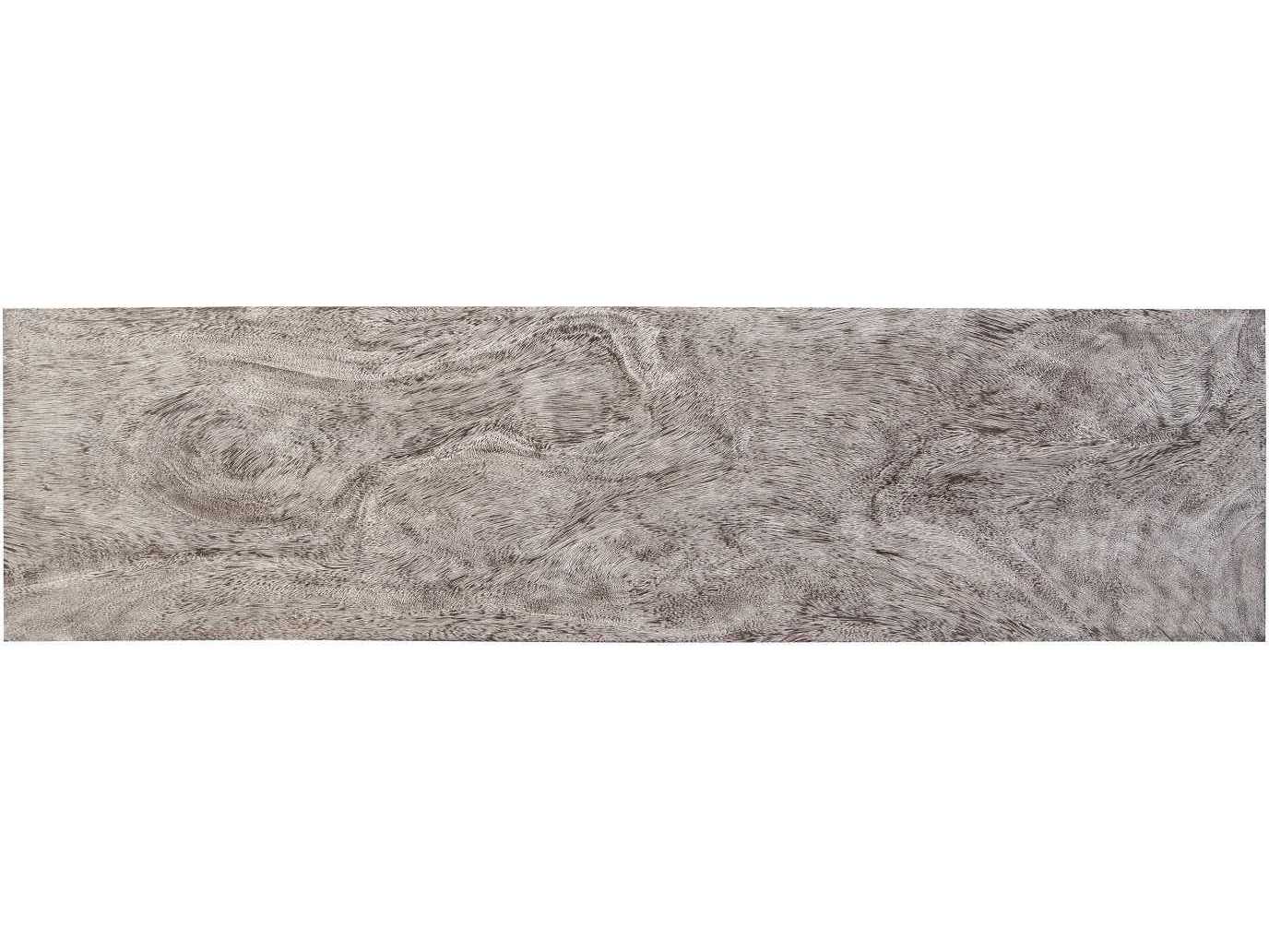 Phillips Collection Rectangular Wood Gray Stone Black Console Table