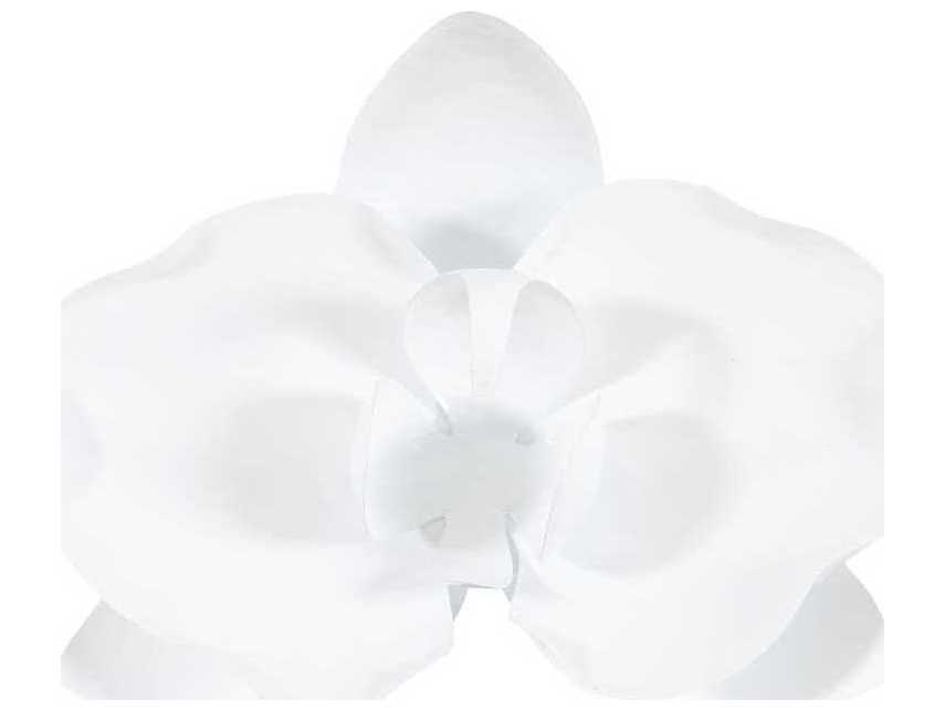 Phillips Collection Orchid Flower White Metal Wall Art