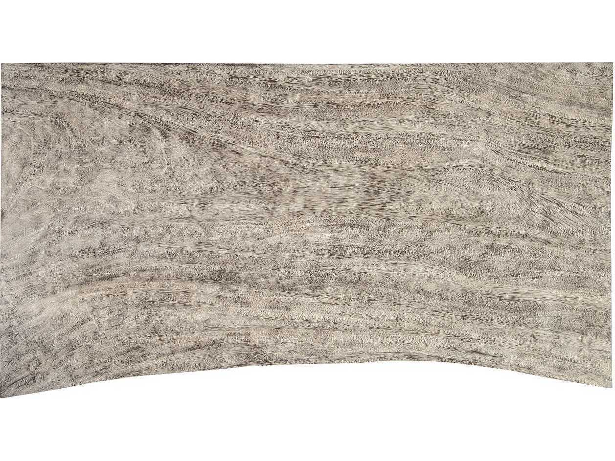 Phillips Collection Rectangular Wood Gray Stone Coffee Table