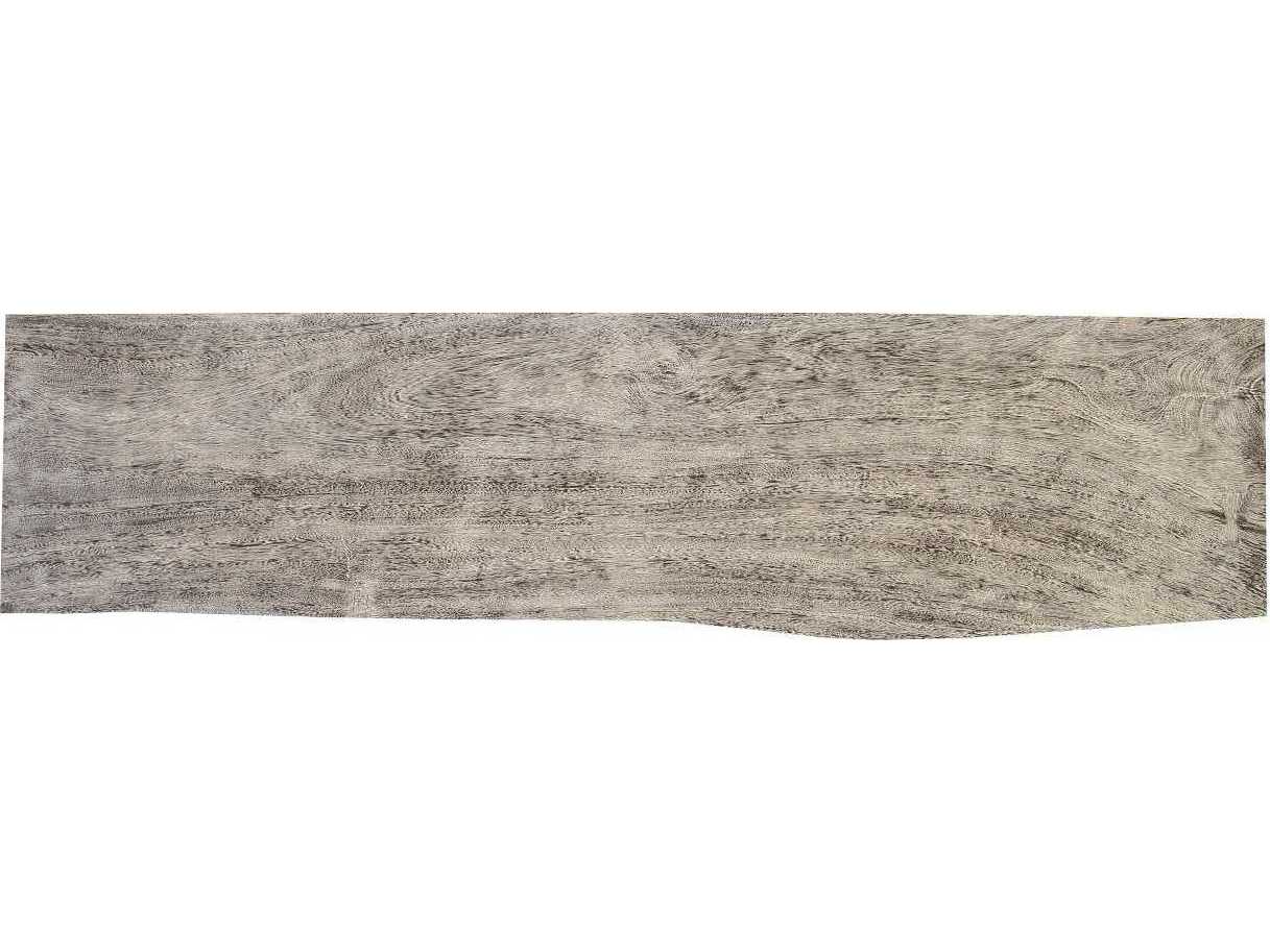 Phillips Collection Rectangular Wood Gray Stone Console Table