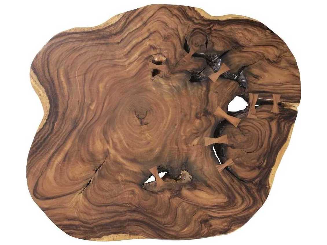 Phillips Collection Wood Natural Acrylic Coffee Table