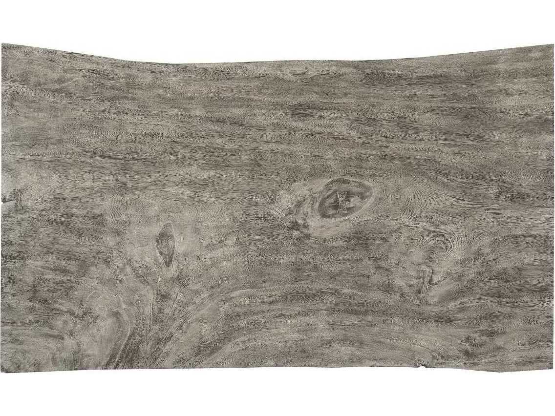 Phillips Collection Gray Stone Acrylic Acacia Wood Desk Shell Writing