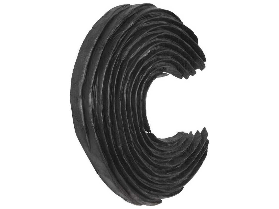 Phillips Collection Swoop Black Wood Wall Art