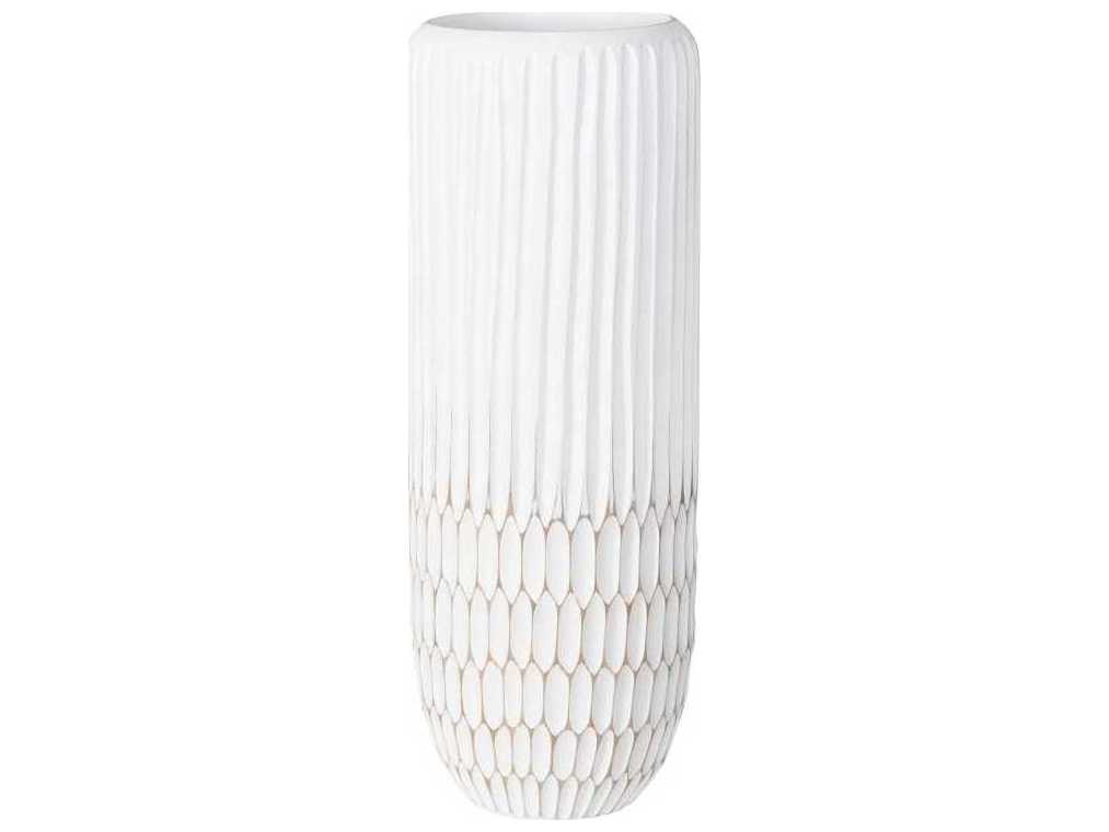 Phillips Collection White 17" High Lacuna Vase