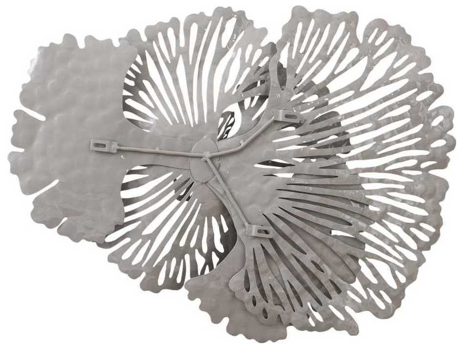 Phillips Collection Gray 25" Flower Metal Wall Art