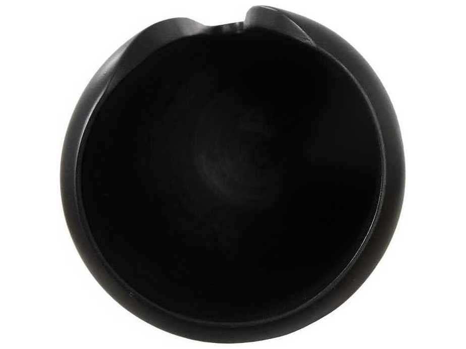 Phillips Collection Black 12" High Interval Wood Vase