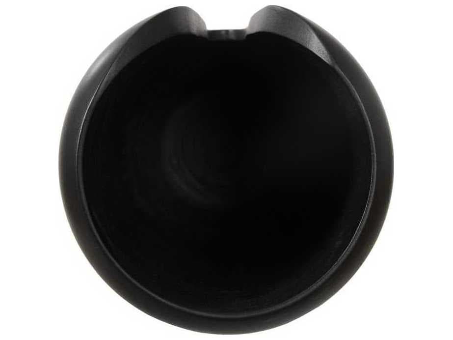 Phillips Collection Black 15" High Interval Wood Vase