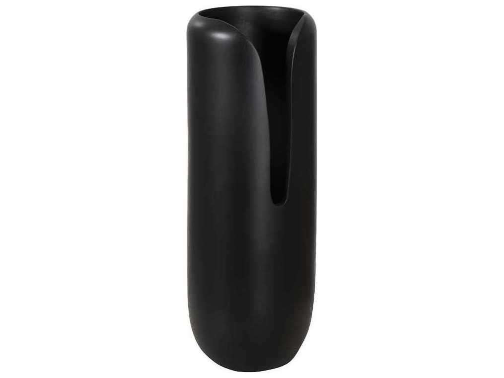 Phillips Collection Black 17" High Interval Wood Vase