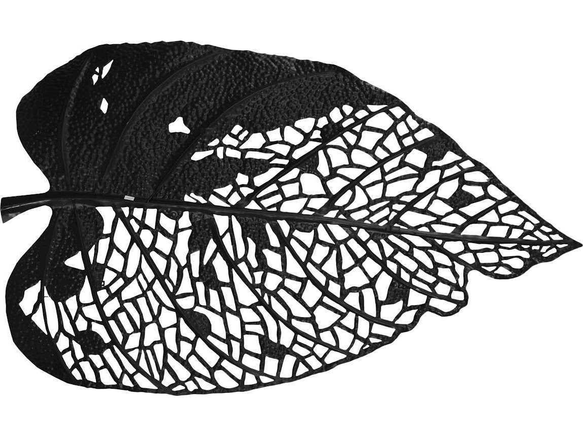 Phillips Collection Silver Matte Lacquer 67" Birch Leaf Metal Wall Art