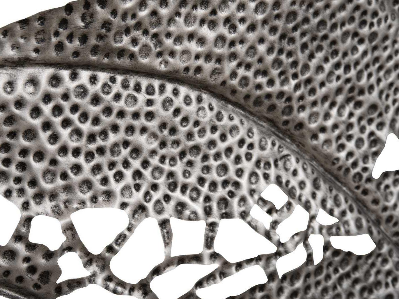 Phillips Collection Silver Matte Lacquer 67" Birch Leaf Metal Wall Art