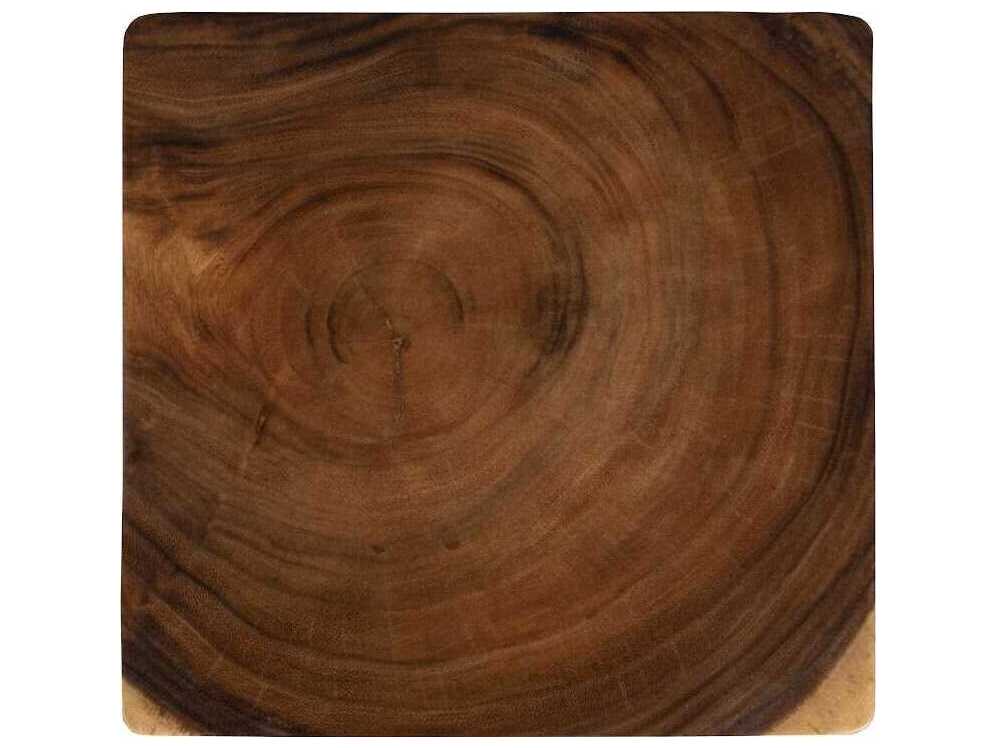 Phillips Collection Curl Natural Brown Accent Stool