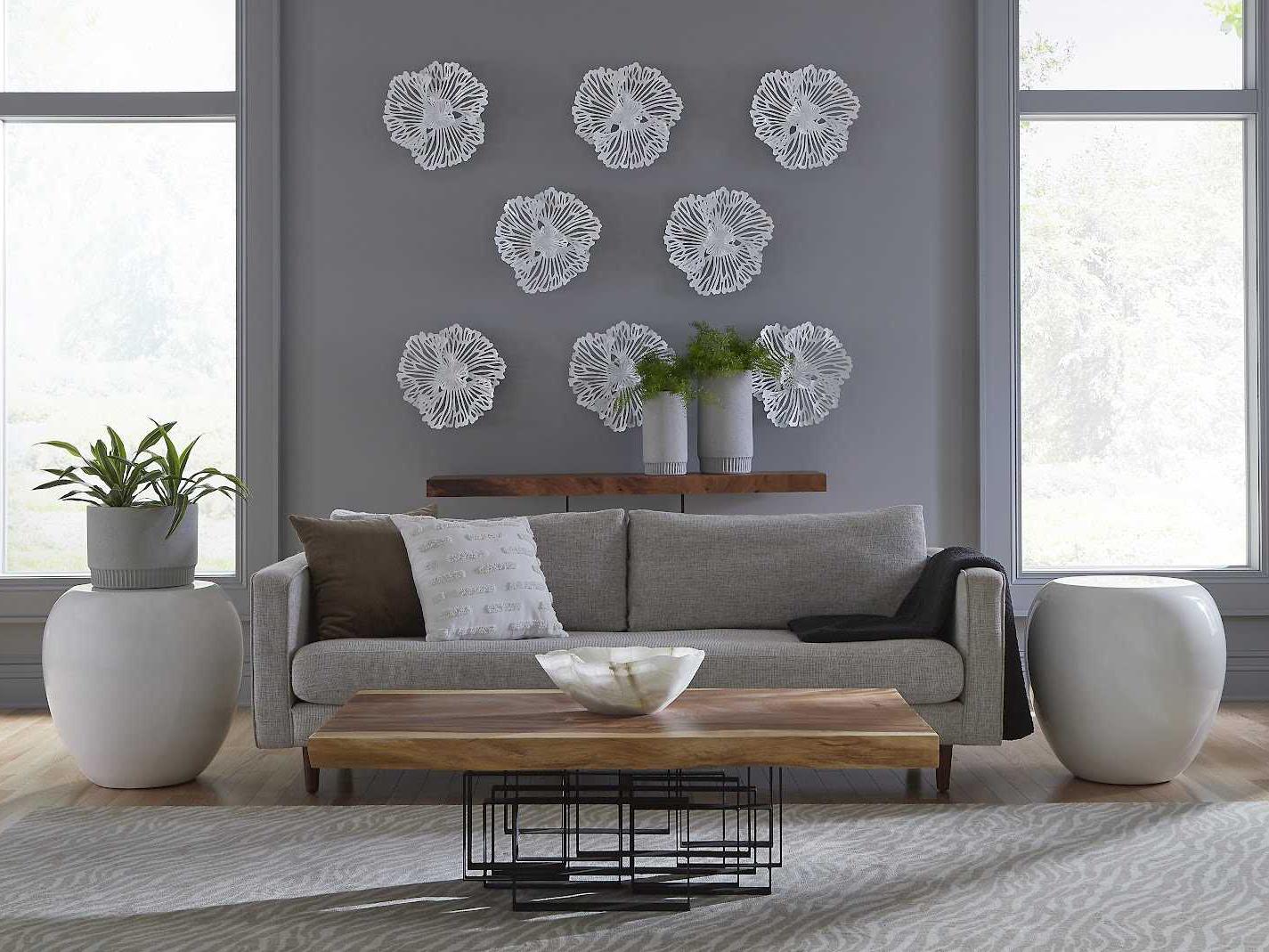 Phillips Collection White Flower Metal Wall Art