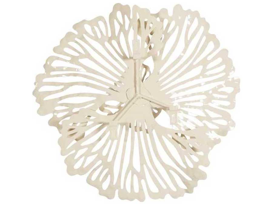 Phillips Collection Ivory Flower Metal Wall Art