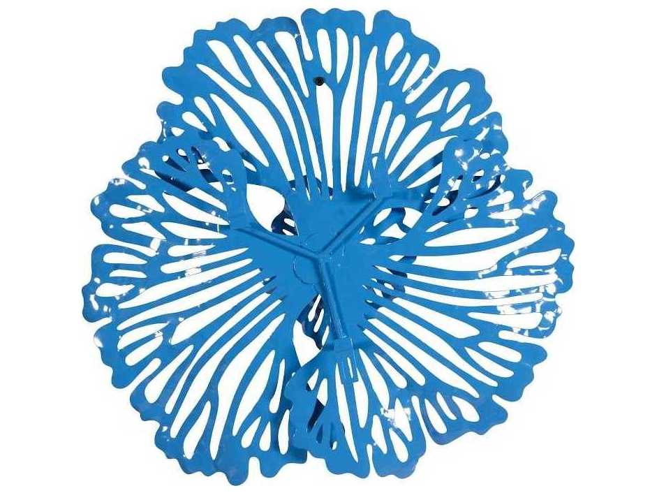 Phillips Collection Blue Flower Metal Wall Art