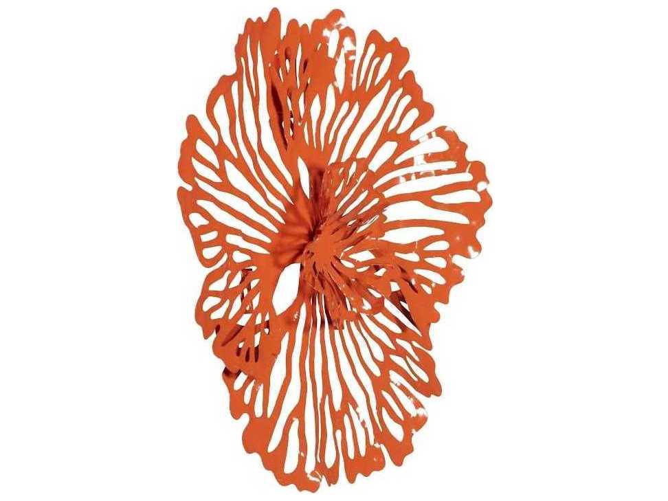 Phillips Collection Coral Flower Metal Wall Art