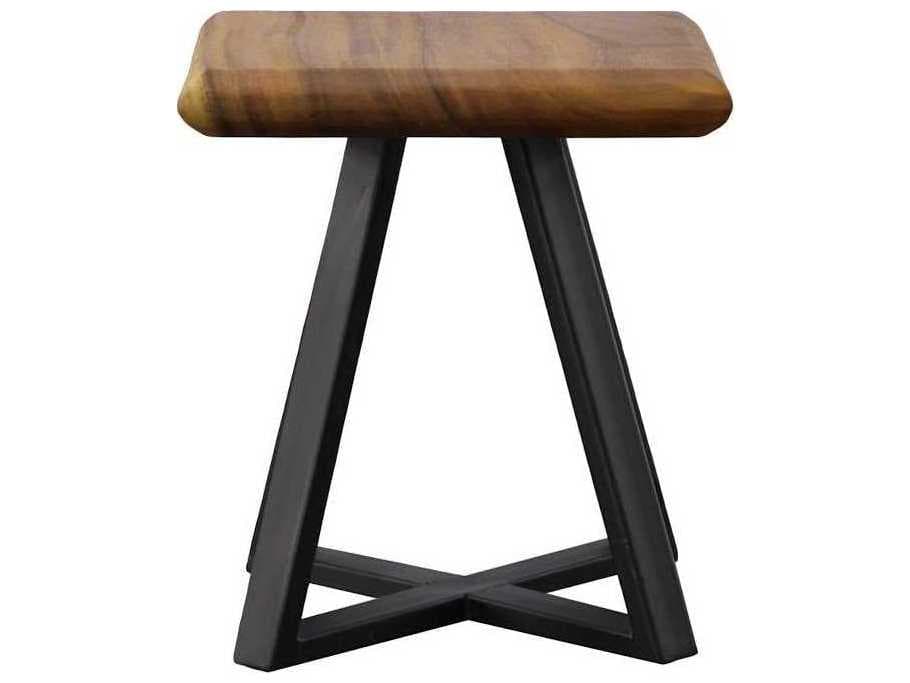 Phillips Collection Square Wood Natural Black End Table