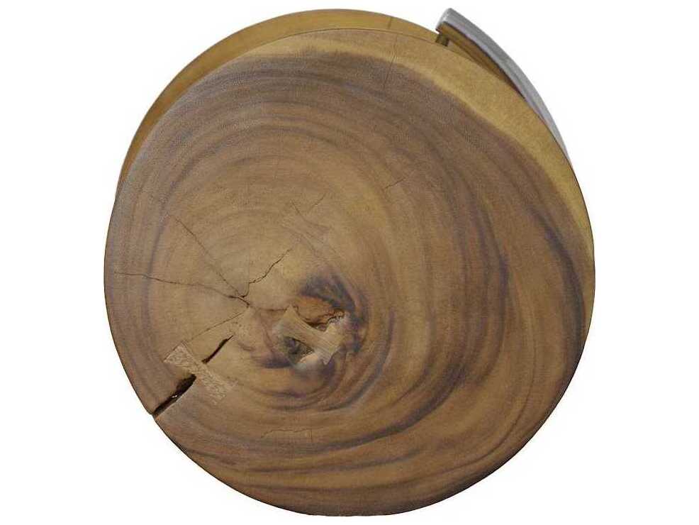 Phillips Collection Marley Natural Brown Swivel Bar Stool