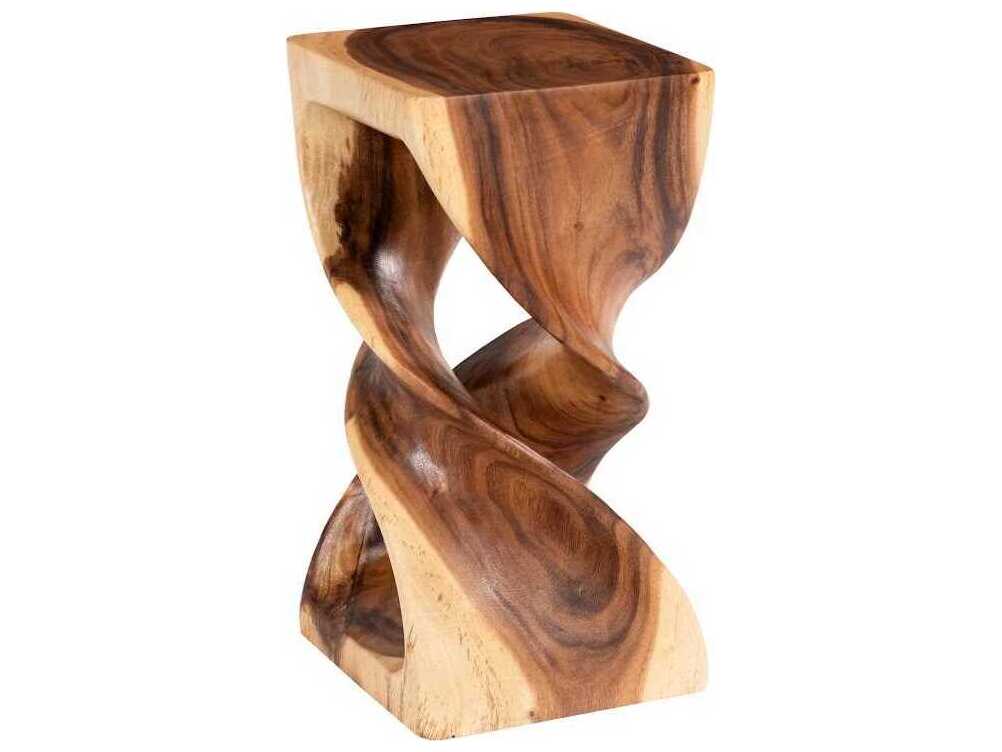 Phillips Collection Twist Natural Brown Accent Stool