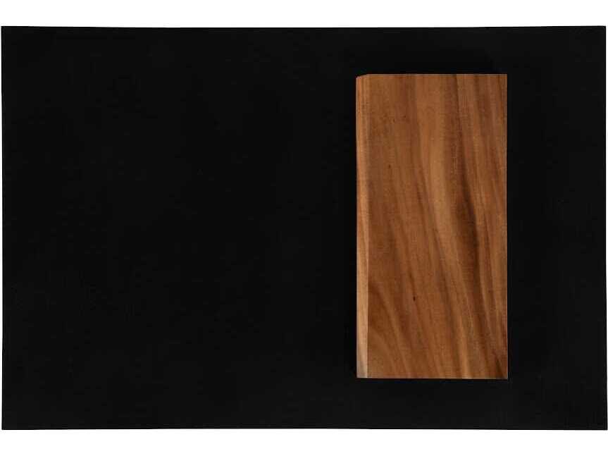 Phillips Collection Slant Rectangular Metal Natural Black Brown Coffee Table