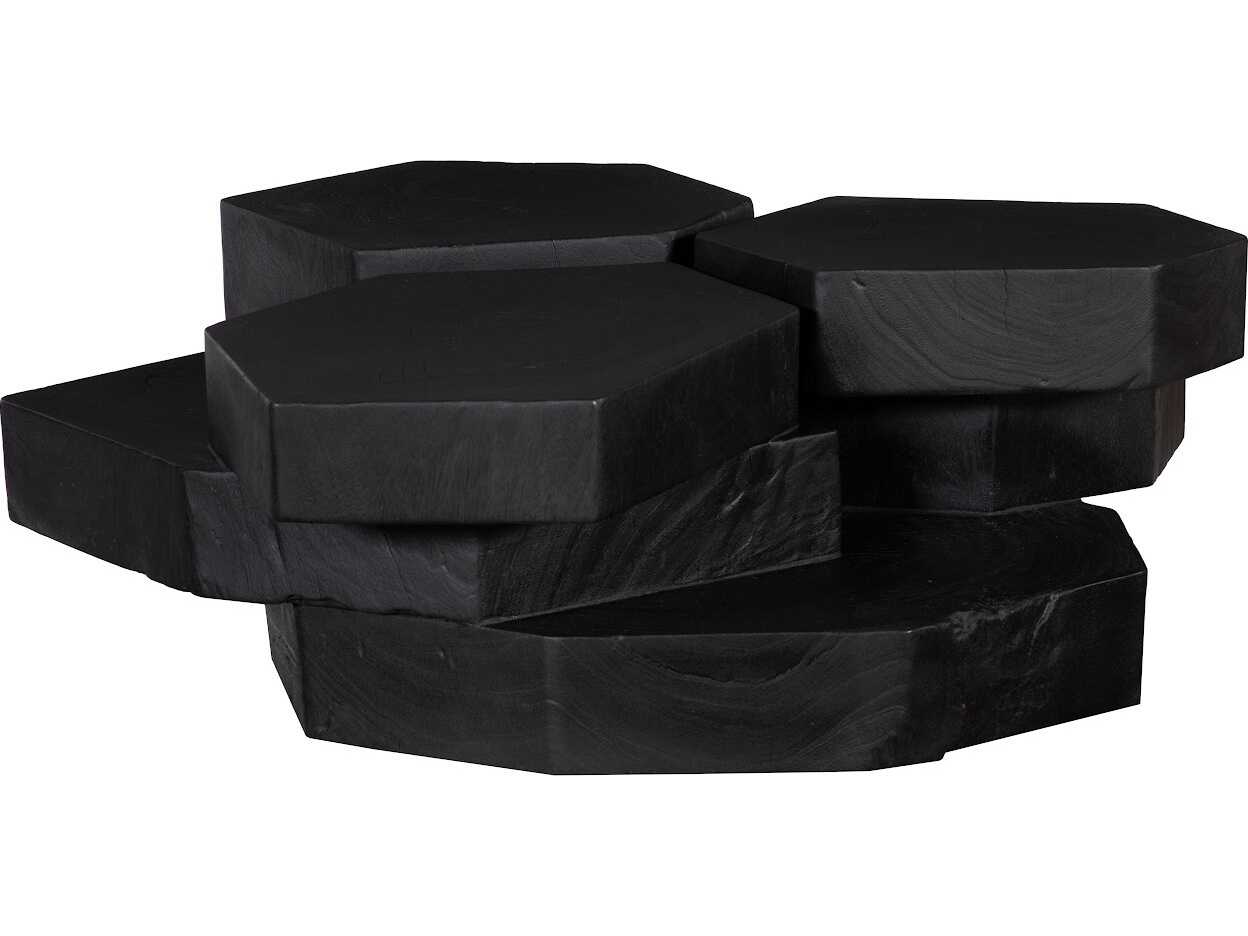 Phillips Collection Wood Black Coffee Table