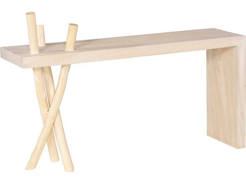 Phillips Collection Branch Waterfall Console Table in Bleached