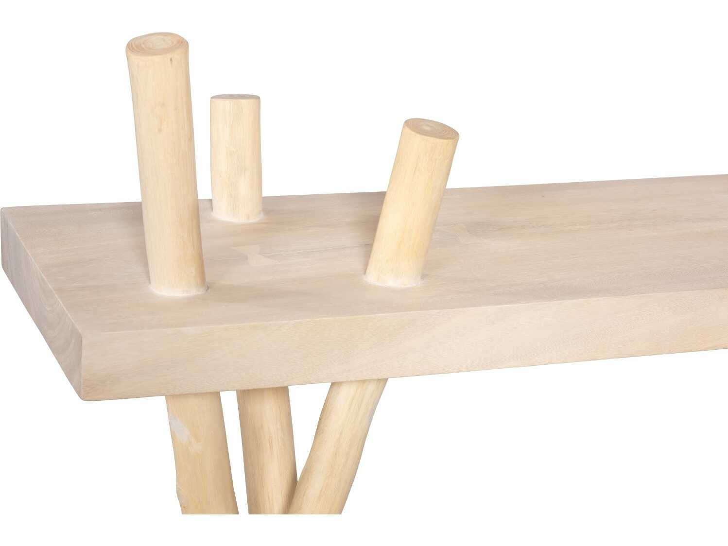 Phillips Collection Branch Waterfall Console Table in Bleached