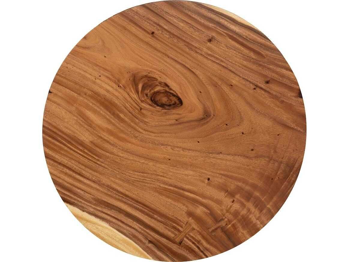 Phillips Collection Round Wood Brown Coffee Table