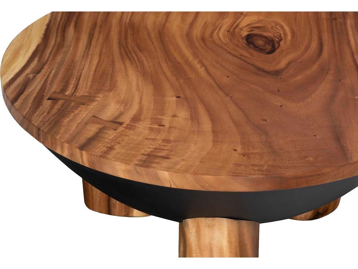 Phillips Collection Round Wood Brown Coffee Table