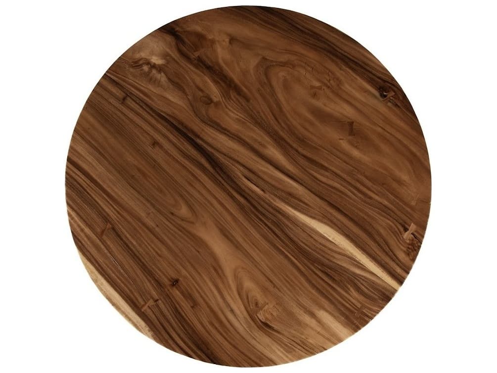 Phillips Collection Round Wood Brown Natural Dining Table