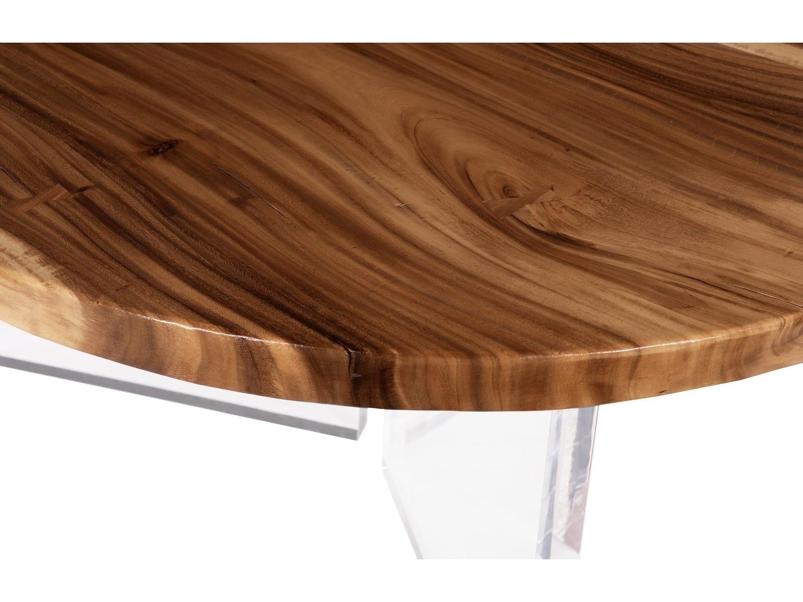 Phillips Collection Round Wood Brown Natural Dining Table