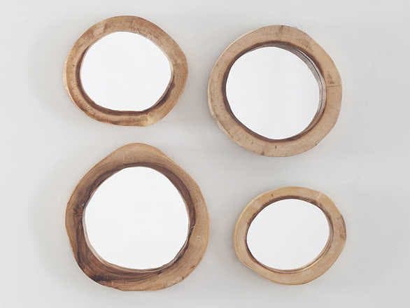 Phillips Collection Natural Wall Mirror Round