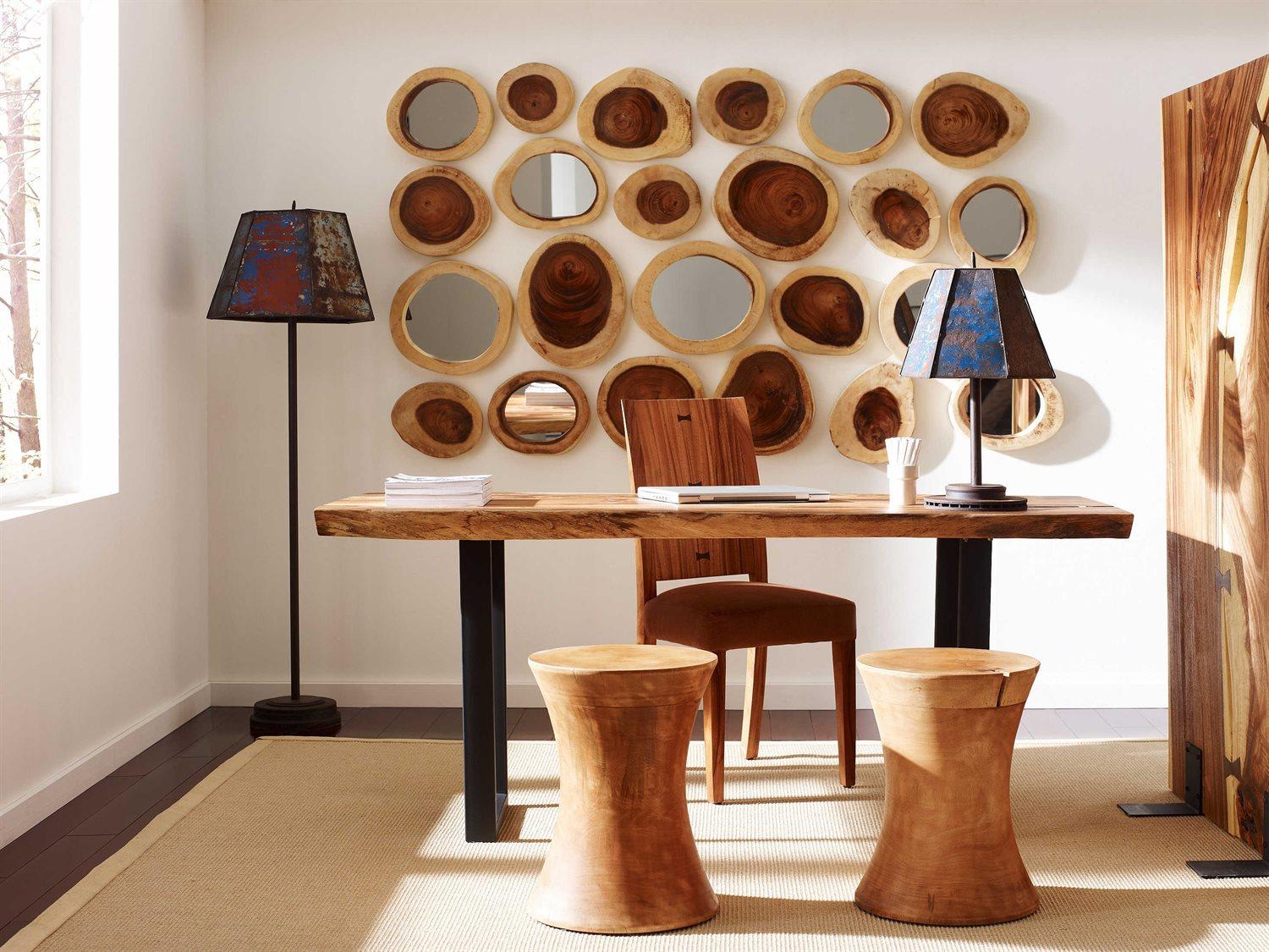 Phillips Collection Natural Wall Mirror Round