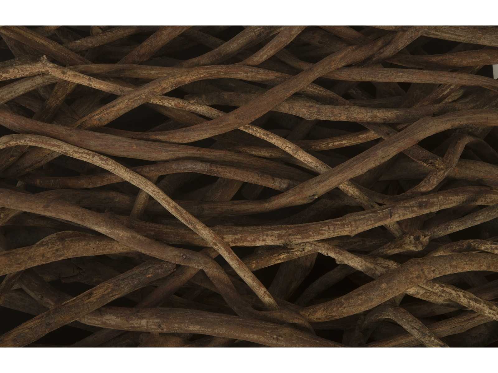 Phillips Collection Square Glass Brown Coffee Table