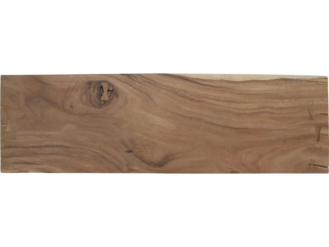 Phillips Collection Rectangular Wood Clear Brown Console Table