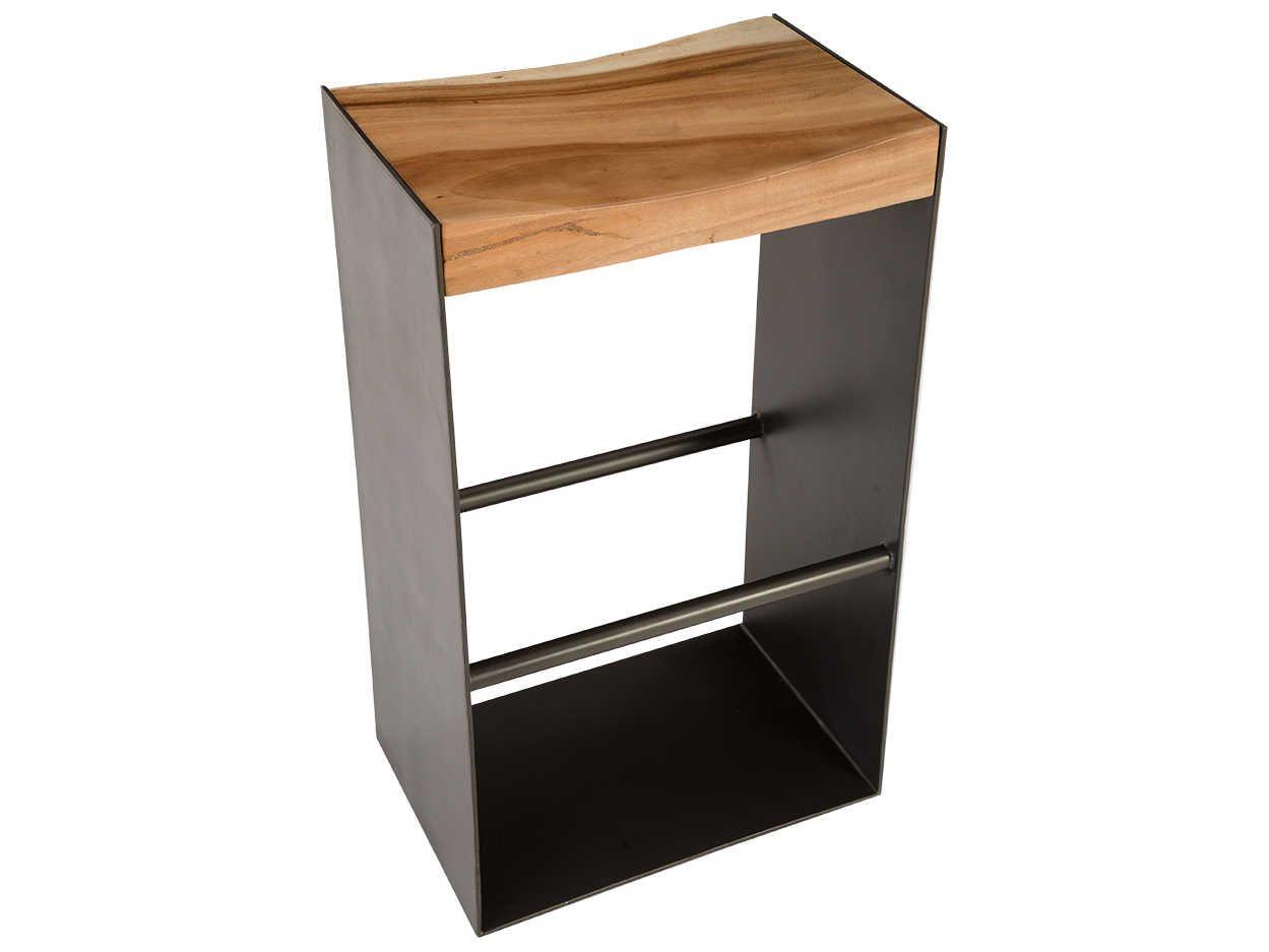 Phillips Collection Natural Acacia Wood Bar Stool